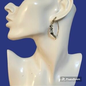 3/$20 Handmade Chinese Crystal Beaded Hoop Earrings